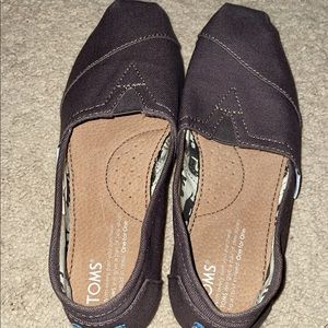 Womens Charcoal Gray Toms